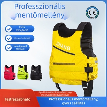 Shunkai Nagy felhajtóerővel rendelkező habból készült mentőmellény, felnőtteknek és gyerekeknek, professzionális, hordozható, horgászathoz és hajózásra