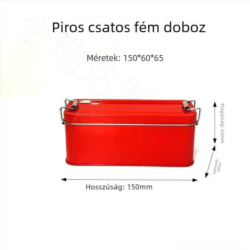 Új stílusú ónlemez hosszúkás doboz csúszó fedéllel, több színben, teának, süteményeknek, kekszeknek és édességeknek