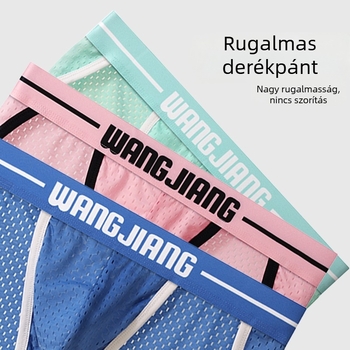 Férfi jégselyem alsónemű, hálós anyagú, légáteresztő nyárra