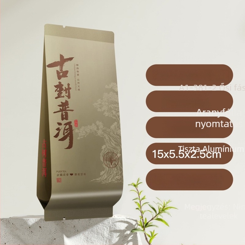 Ősi fa Pu'er tea filterekkel, kis buborékos tasakokkal, Lao Ban Zhang Yi Wu – önálló csomagolási tasakok