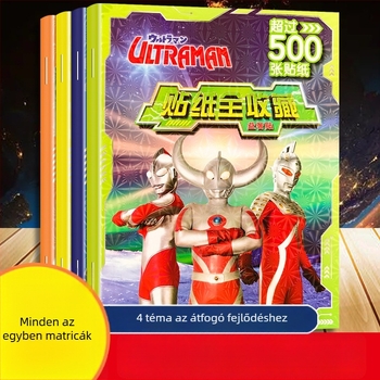 Ultraman matricagyűjtemény 2–8 éveseknek – Oktató matricás játék