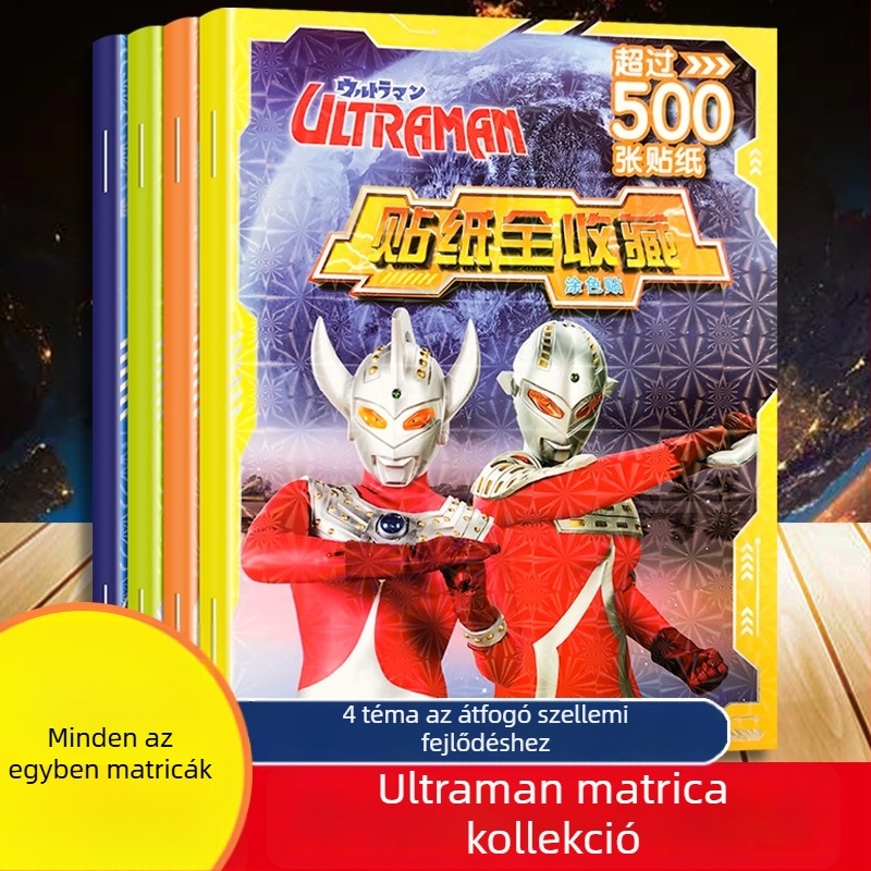 Ultraman matricagyűjtemény 2–8 éveseknek – Oktató matricás játék