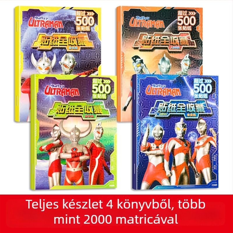 Ultraman matricagyűjtemény 2–8 éveseknek – Oktató matricás játék