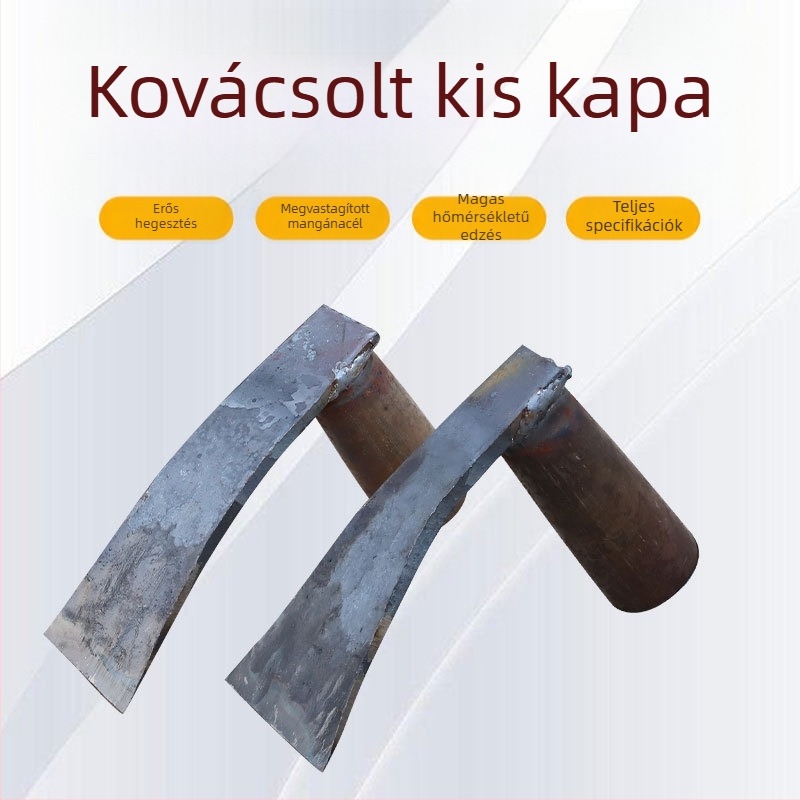 Kovácsolt kerti kapa fa nyéllel, ültetéshez, gyomláláshoz és ásáshoz