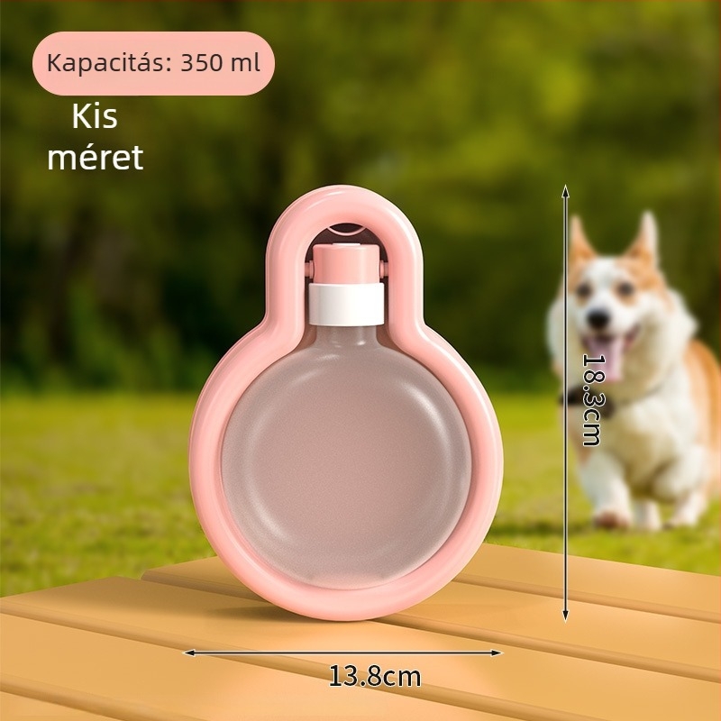 Összecsukható vízivó pohár háziállatok számára, kis testű kutyáknak, hordozható, nagy kapacitású