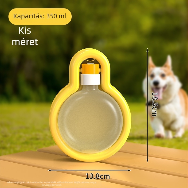 Összecsukható vízivó pohár háziállatok számára, kis testű kutyáknak, hordozható, nagy kapacitású