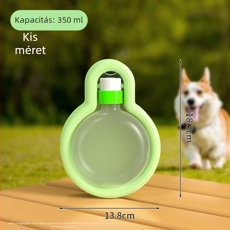 Összecsukható vízivó pohár háziállatok számára, kis testű kutyáknak, hordozható, nagy kapacitású