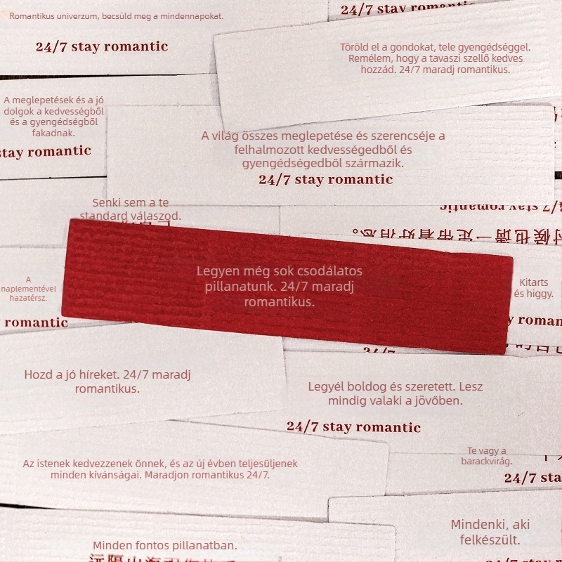 Romantikus és rendíthetetlen tervező matricák készlete szerelem idézetekkel és művészi naplómatricákkal
