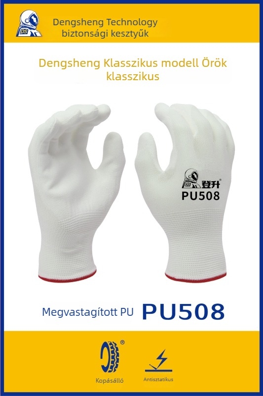 Dengsheng munkavédelmi kesztyűk, gumírozott bevonattal ipari építéshez, teljes színválaszték