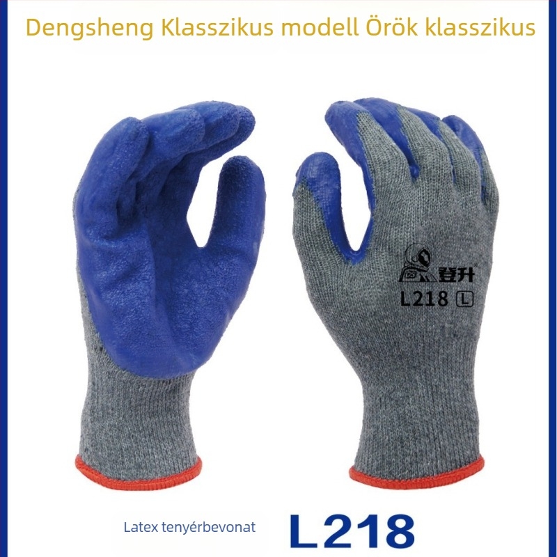 Dengsheng munkavédelmi kesztyűk, gumírozott bevonattal ipari építéshez, teljes színválaszték