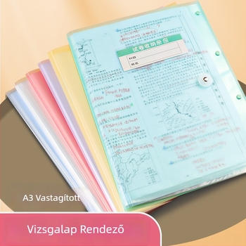 A3-as vizsgadolgozat rendező – nagy kapacitású PP dokumentum mappa diákok számára