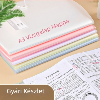 A3-as vizsgadolgozat rendező – nagy kapacitású PP dokumentum mappa diákok számára