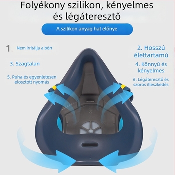 KN95 ipari porvédő maszk permetezéshez és csiszoláshoz, szénbányászatban használható, filtráló szivaccsal