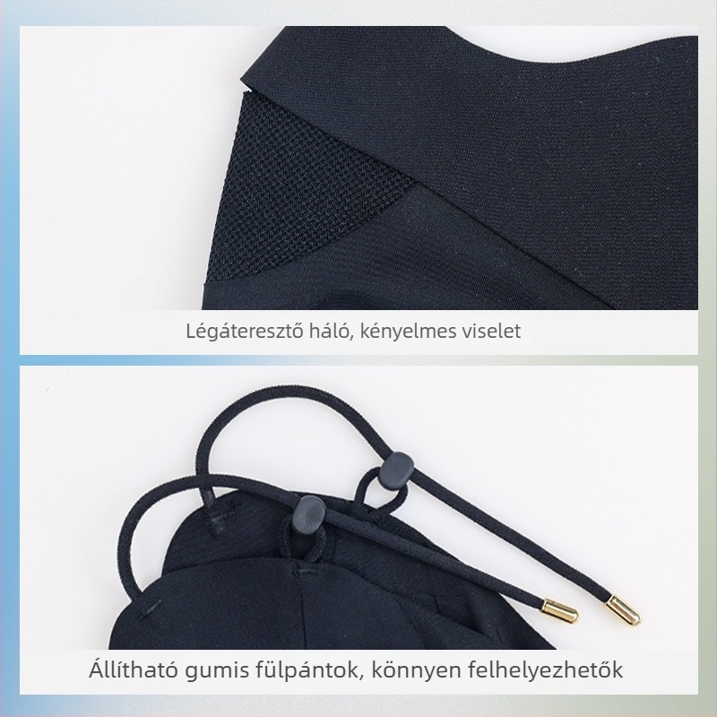Légáteresztő selyemmaszk hyaluronsavval a teljes arcot fedő, nyom nélküli dizájn, UV-védelmet nyújtó maszk nejlon ice silk anyagból