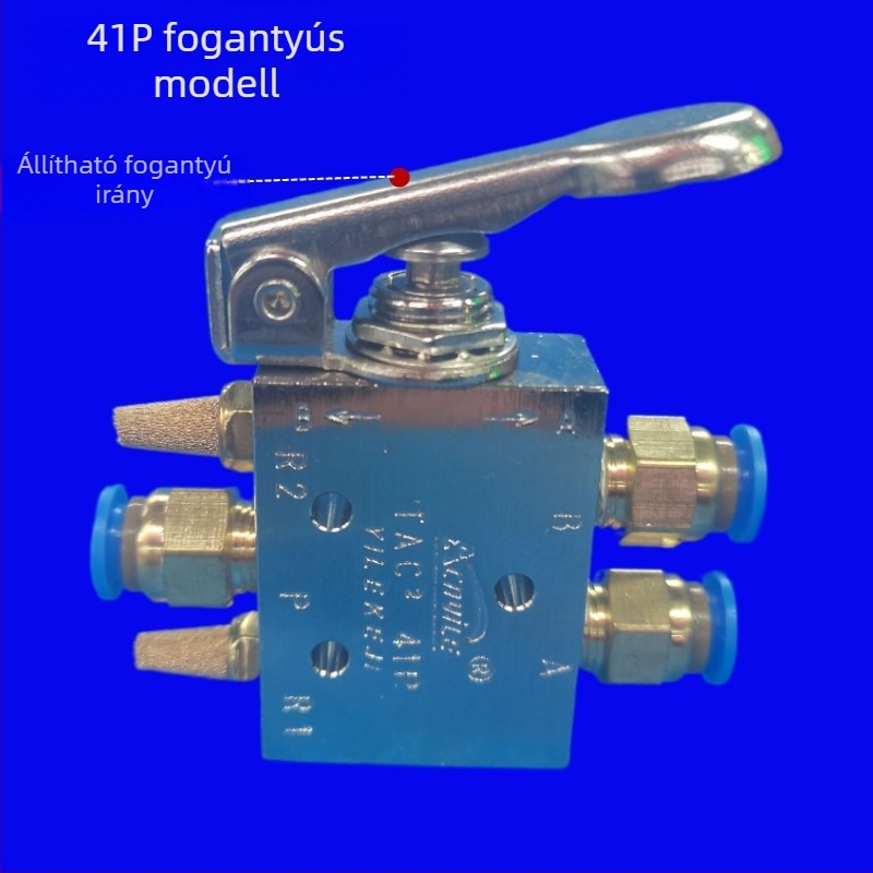 Pneumatikus kapcsoló, mechanikus szelep, görgő típusú, kézi szelep Tac2-31V/41V/31P/41P, 1 bemenet 1 kimenet, menetes csatlakozás