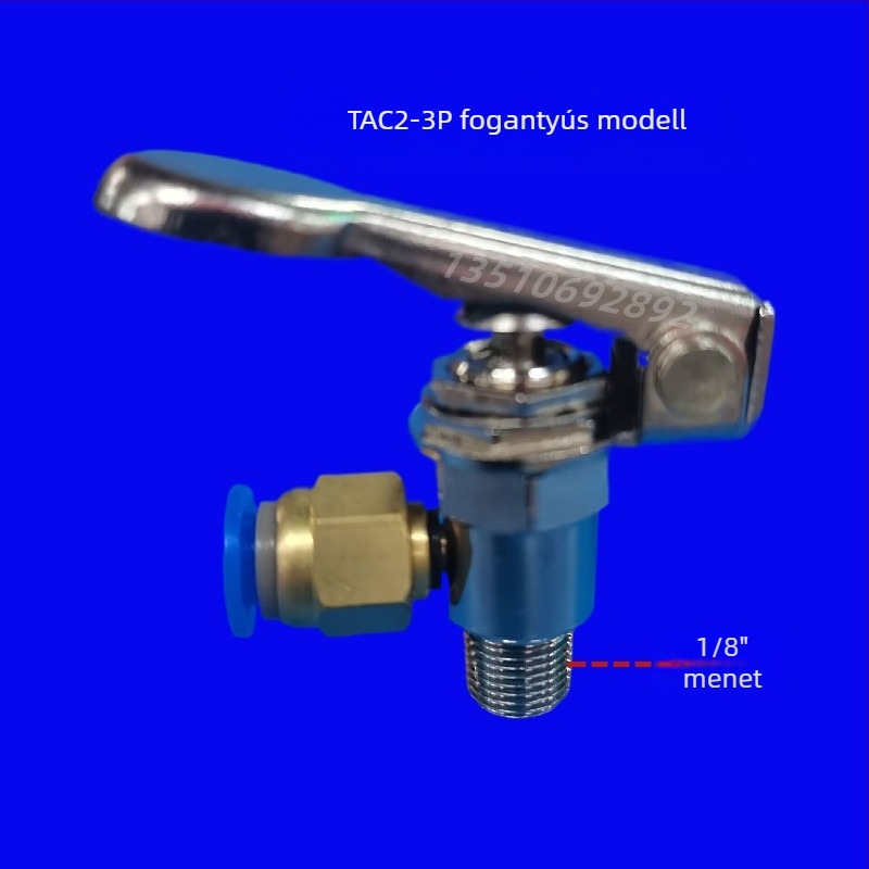 Pneumatikus kapcsoló, mechanikus szelep, görgő típusú, kézi szelep Tac2-31V/41V/31P/41P, 1 bemenet 1 kimenet, menetes csatlakozás