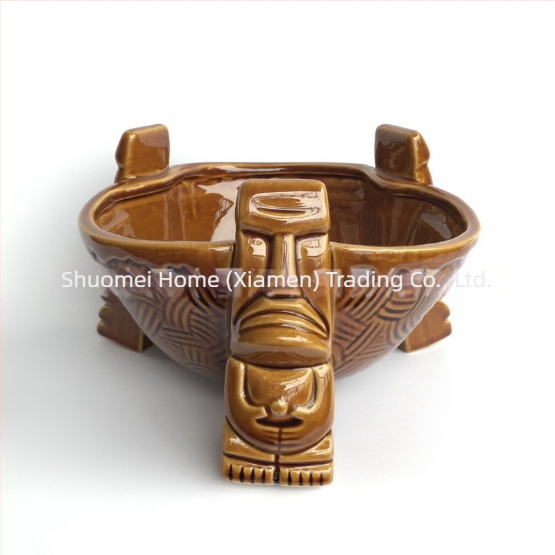 Tiki Bar kerámiás punchtál és tiki bögre, 1000 ml, koktél pohár