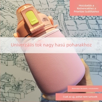 Trendi nagy pocak alakú termosz pohárhüvely, univerzális illeszkedés 880 ml-es poharakhoz, esésvédő hüvely férfiaknak, nőknek és diákoknak