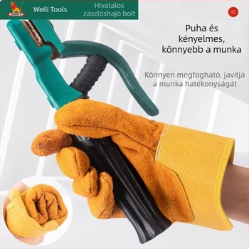 Power Lion marhabőrből készült hegesztő kesztyűk – hőállóak, hosszú és rövid modellek, védelem hegesztéshez