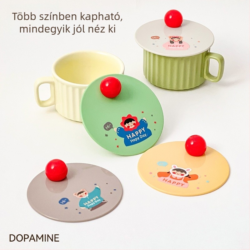 10 cm-es műanyag porvédő pohárfedél, univerzális kialakítású bögrékhez és üvegpohárhoz