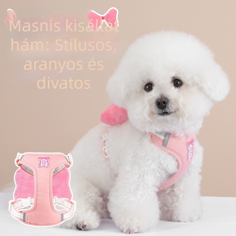 Masnis kutyahám, mellény-stílusú hám pórához - Shiba Inu, Bichon és Toy Poodle