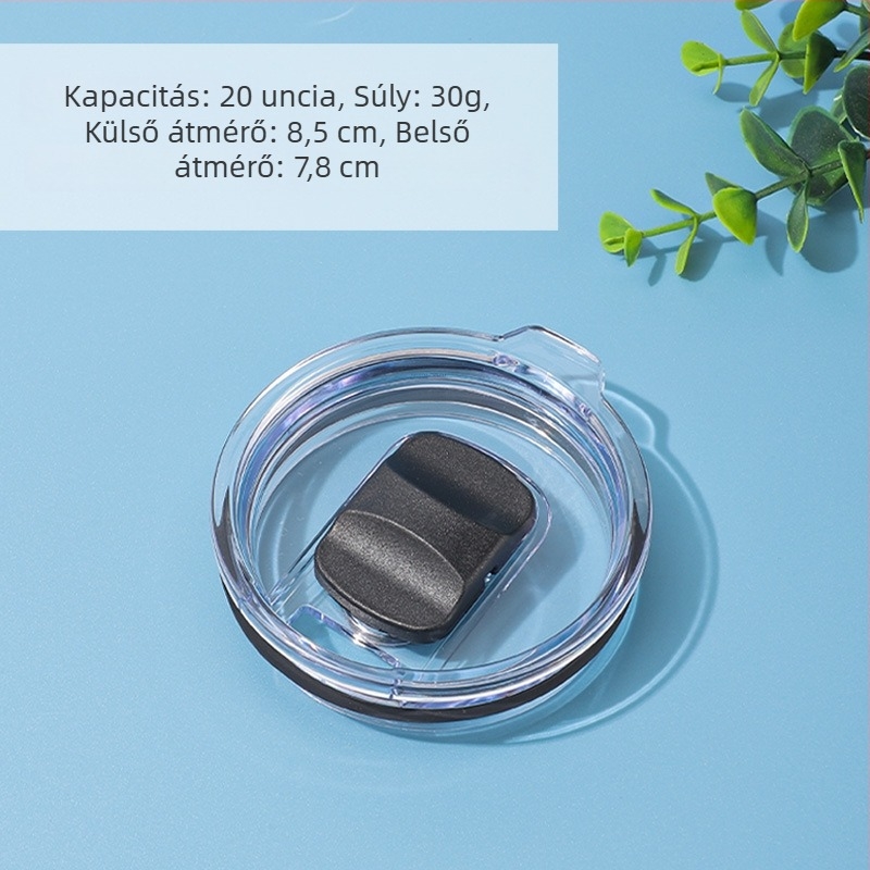 Rozsdamentes acélból készült szigetelt autópohár mágneses fedéllel és nyomófedéllel, 14/16/20/30 oz