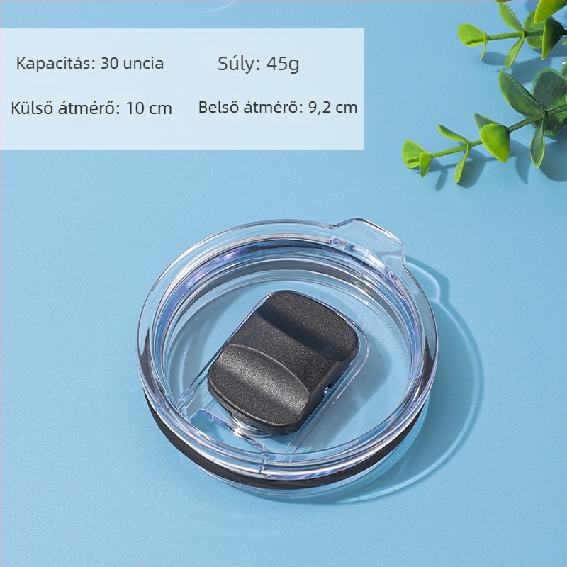 Rozsdamentes acélból készült szigetelt autópohár mágneses fedéllel és nyomófedéllel, 14/16/20/30 oz