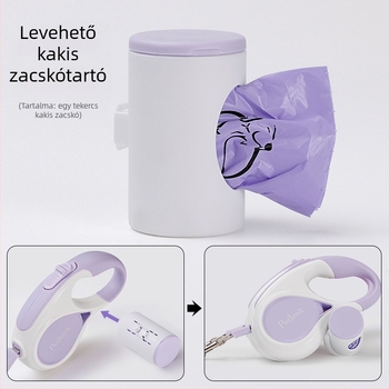 Automata visszahúzható kutyapóráz kis- és közepes méretű kutyáknak