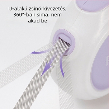Automata visszahúzható kutyapóráz kis- és közepes méretű kutyáknak