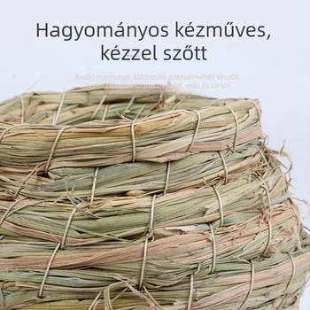 Gyöngy madárfészek – meleg fűből készült fészek télre, színes kiegészítők a kalitkához