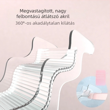 Akrilból készült többfunkciós hörcsög mászólétra platformával, dekoratív ketrec-kiegészítő