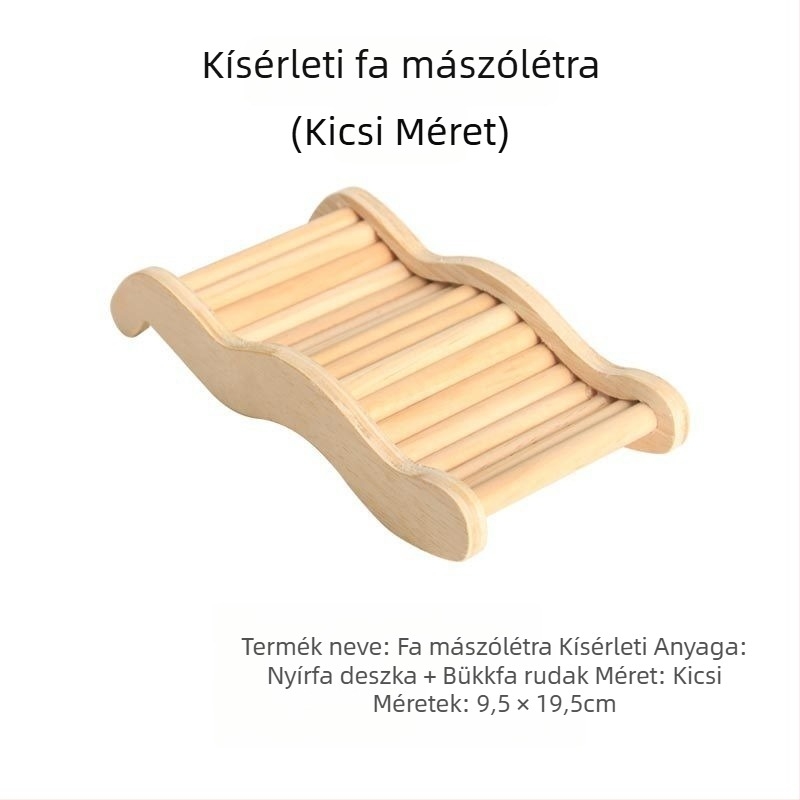 Akrilból készült többfunkciós hörcsög mászólétra platformával, dekoratív ketrec-kiegészítő