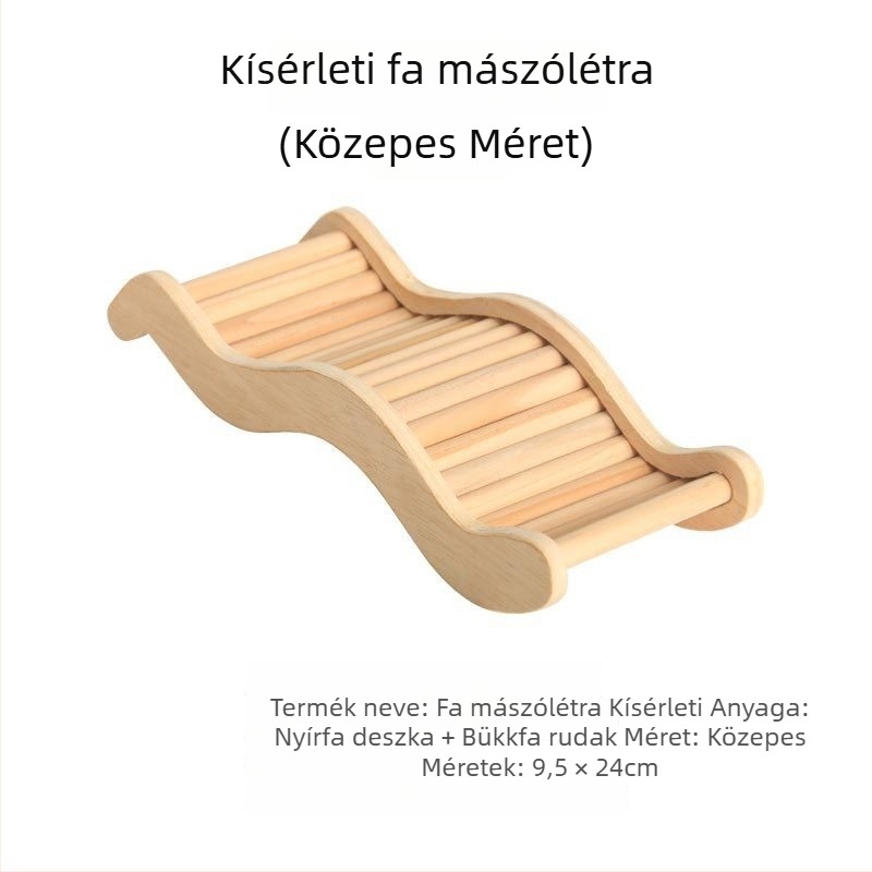 Akrilból készült többfunkciós hörcsög mászólétra platformával, dekoratív ketrec-kiegészítő