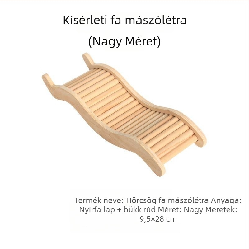 Akrilból készült többfunkciós hörcsög mászólétra platformával, dekoratív ketrec-kiegészítő