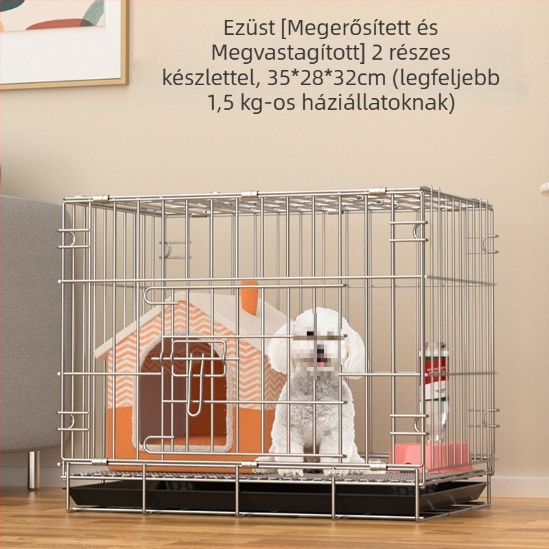 Beltéri kutyaketrec kis- és közepes méretű ebek számára