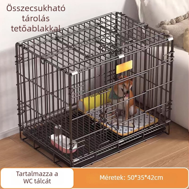 Beltéri kutyaketrec kis- és közepes méretű ebek számára