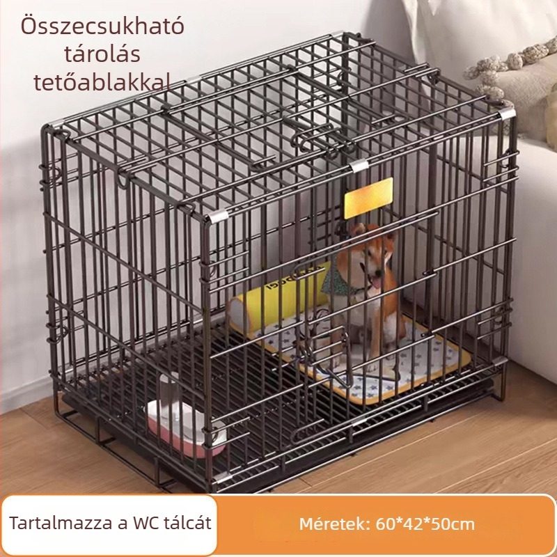 Beltéri kutyaketrec kis- és közepes méretű ebek számára