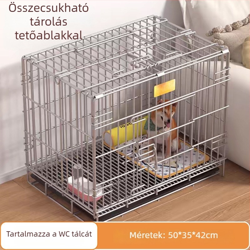 Beltéri kutyaketrec kis- és közepes méretű ebek számára