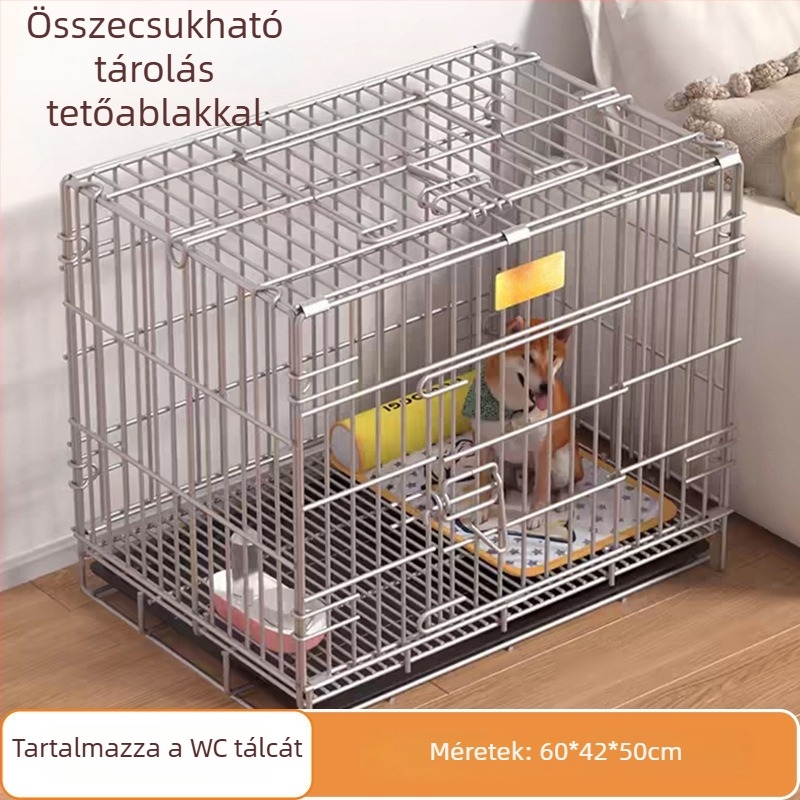 Beltéri kutyaketrec kis- és közepes méretű ebek számára