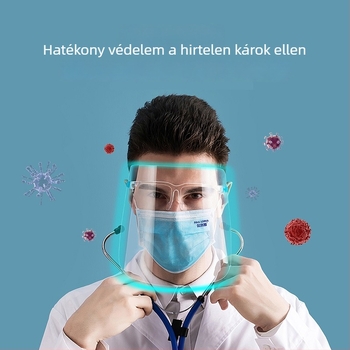 Női teljes arcvédő a főzéshez – védelem az olajpermet és a füst ellen