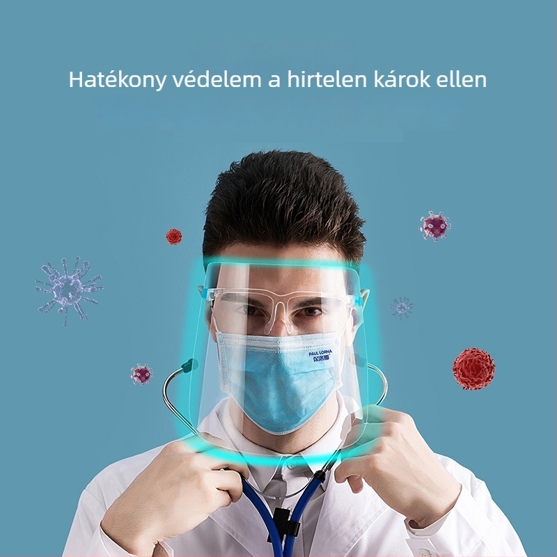 Női teljes arcvédő a főzéshez – védelem az olajpermet és a füst ellen