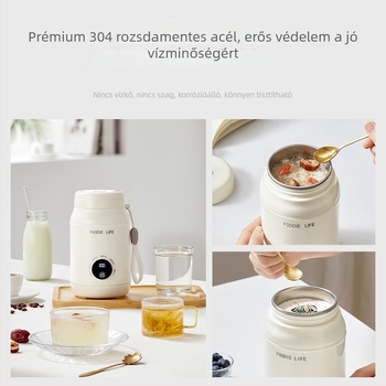 Mini teljesen automata elektromos melegítő pohár, hordozható irodai vízmelegítő és szigetelt pohár, otthoni hőmérséklet-szabályozó kanna