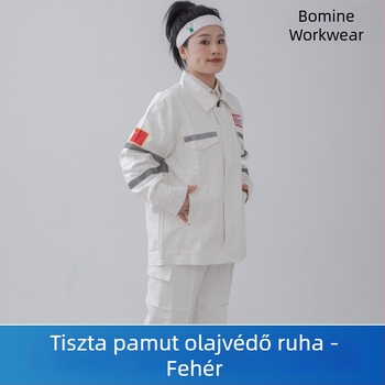 100% pamutból készült hegesztőruha, teljes pamutból készült munkaruha hegesztéshez, vastag és kopásálló