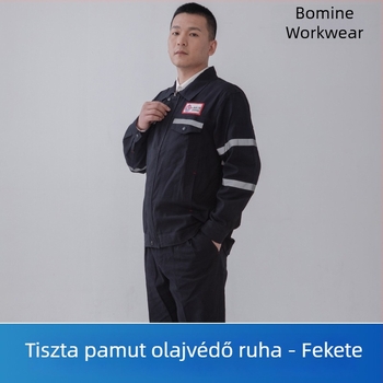 100% pamutból készült hegesztőruha, teljes pamutból készült munkaruha hegesztéshez, vastag és kopásálló