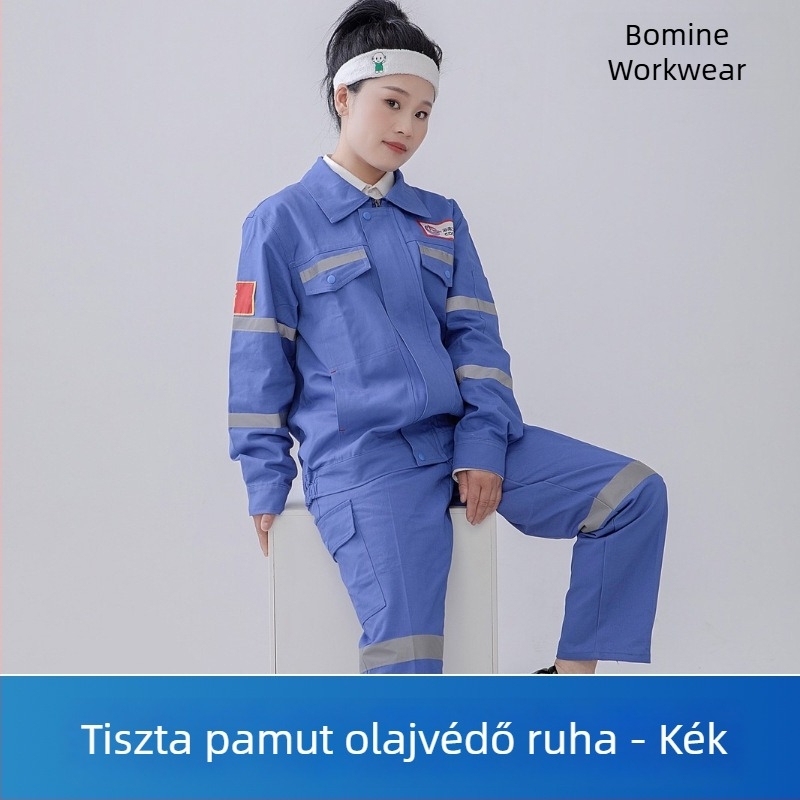 100% pamutból készült hegesztőruha, teljes pamutból készült munkaruha hegesztéshez, vastag és kopásálló