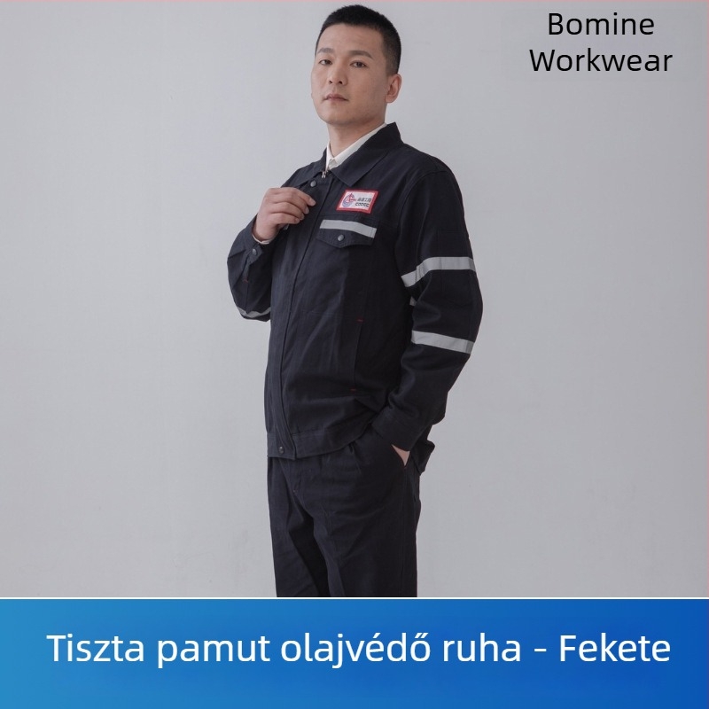 100% pamutból készült hegesztőruha, teljes pamutból készült munkaruha hegesztéshez, vastag és kopásálló