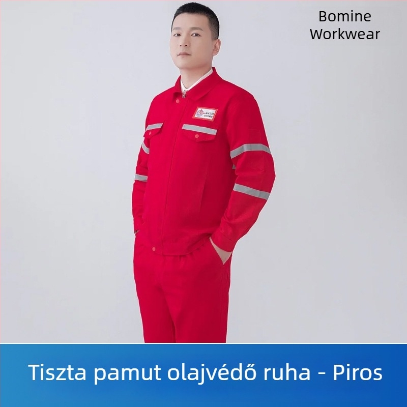100% pamutból készült hegesztőruha, teljes pamutból készült munkaruha hegesztéshez, vastag és kopásálló