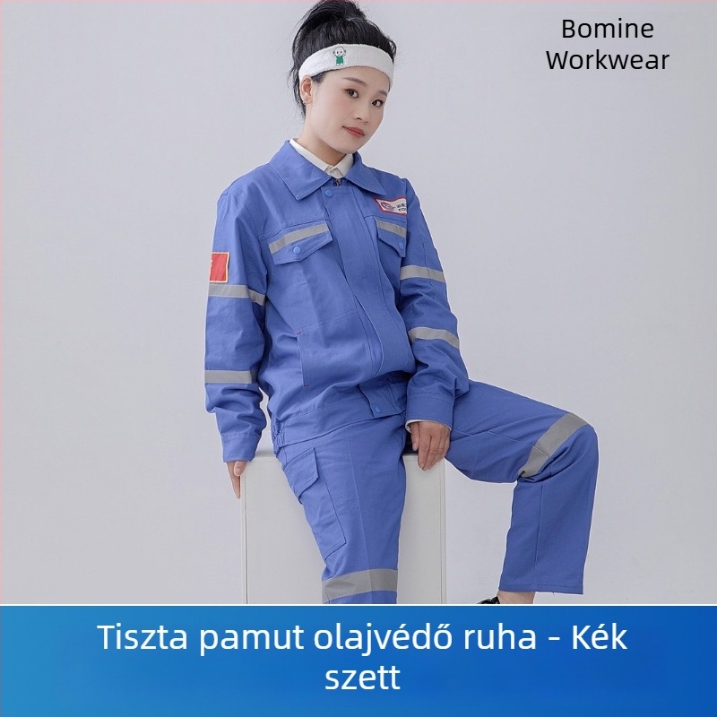 100% pamutból készült hegesztőruha, teljes pamutból készült munkaruha hegesztéshez, vastag és kopásálló