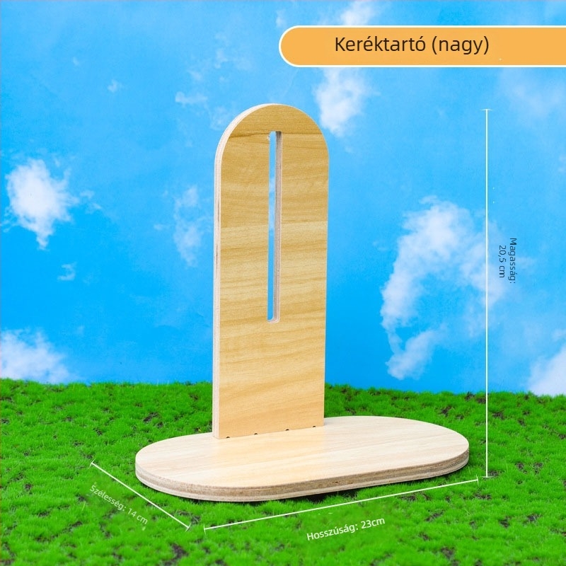 Átlátszó hörcsög futókerék csendes tengellyel, 17 cm