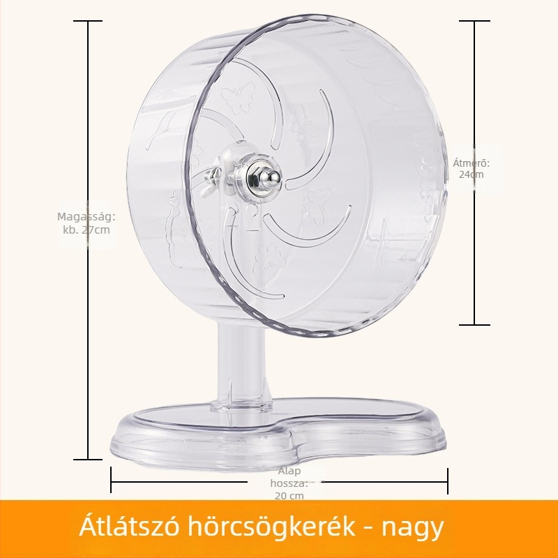 Csapágyas nagy hörcsög futókerék, csendes, korszerűsített a szíriai hörcsög számára